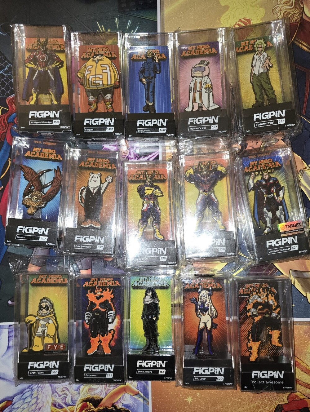 Figpin lot - My Hero Academia - Heroes - Set of 15